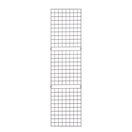 Econoco 2'x8' Black Portable Grid Panel, Pack Of 3 B2X8